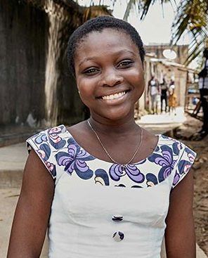 Olivia Aka tem diabetes tipo 1 e vive na Costa do Marfim.